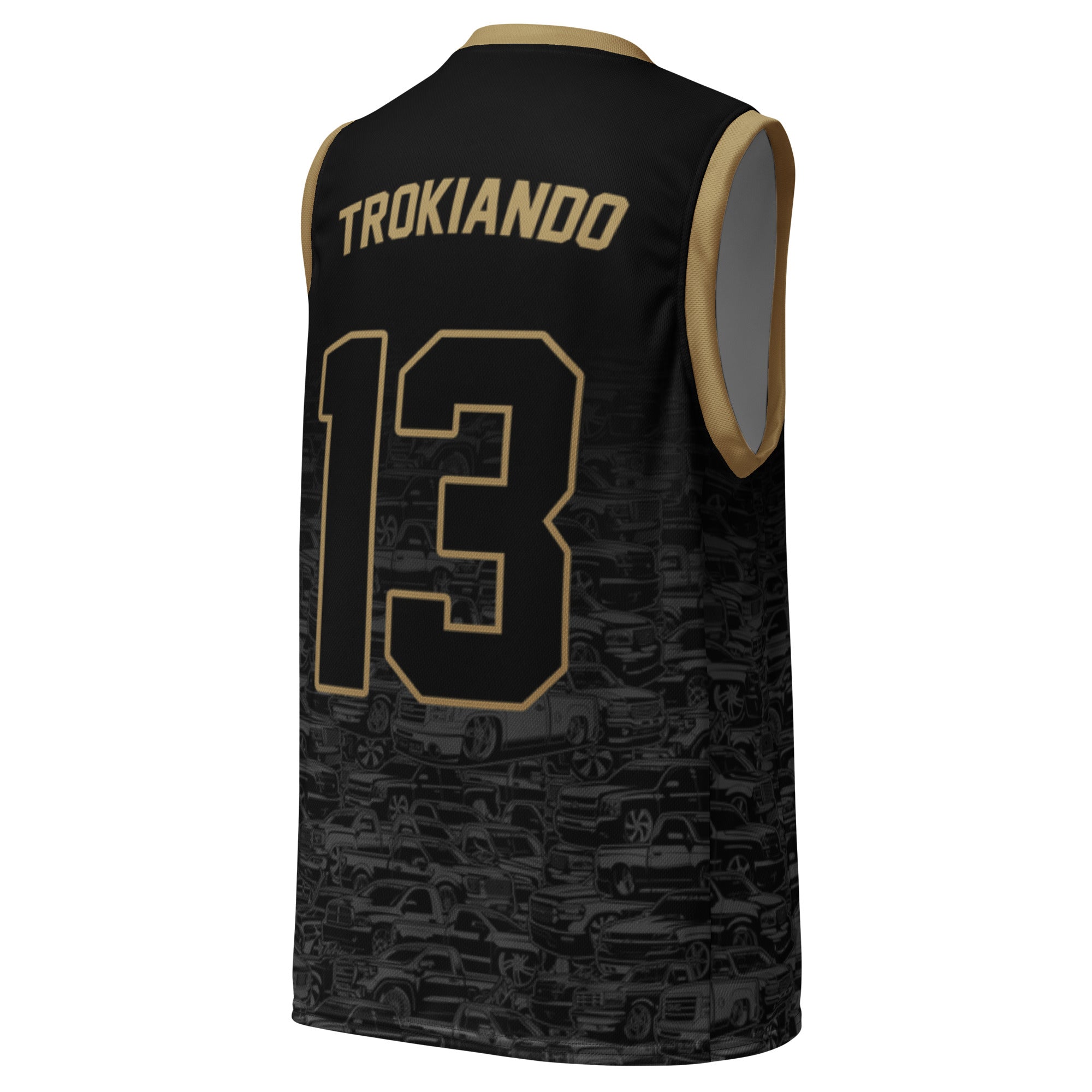black gold basketball jersey